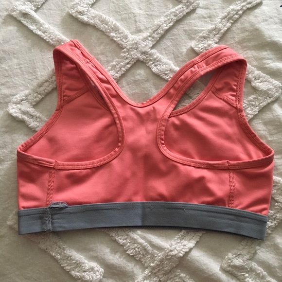 Peach/grey small Nike sports bra - Picture 6 of 7